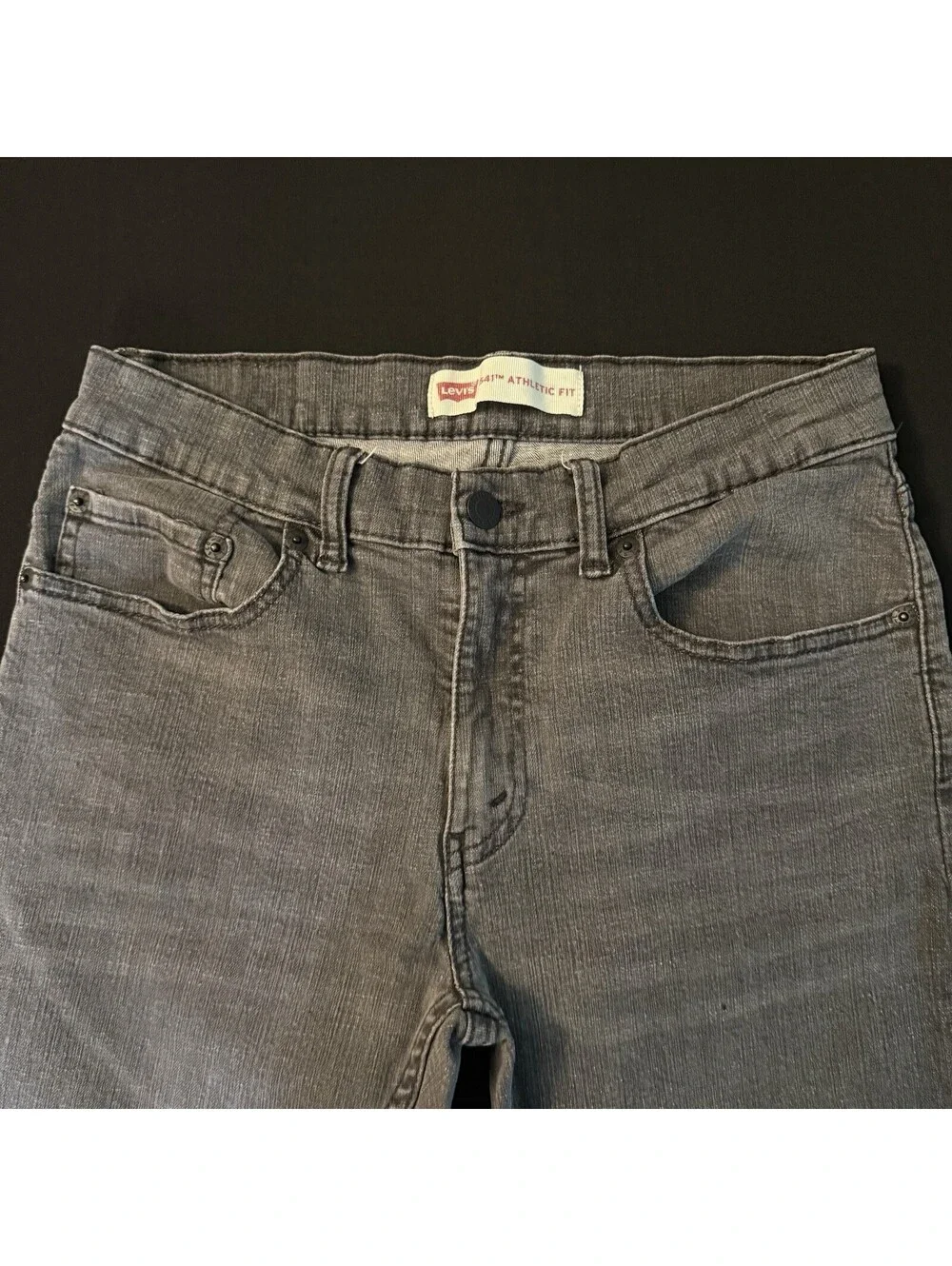 Levi’s 541 Athletic Fit Boys Size 16 Regular Gray Stretch Jeans W28 L28